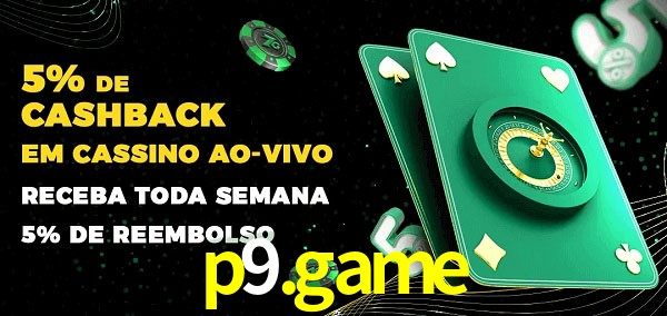 Promoções do cassino ao Vivo p9.game